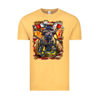 Vintage Mustard firefighter axe and ladder Vintage Tee - LillyAllenDesigns