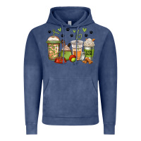 Vintage Denim dog mom coffee Vintage Hoodie - Jasminsmagicworld