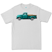 Dove Grey western truck left side view Premium Tee - FaDigitalArtStudio