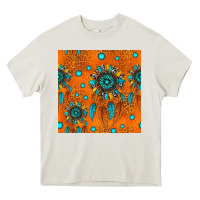Cream western dreamcatchers seamless pattern Heavy Core Tee - HRA Design Shop
