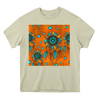 Mossy western dreamcatchers seamless pattern Heavy Core Tee - HRA Design Shop
