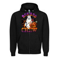 Black Boo Boo Crew Nurse Zipper Hoodie - LillyAllenDesigns