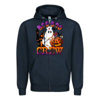 Navy Boo Boo Crew Nurse Zipper Hoodie - LillyAllenDesigns