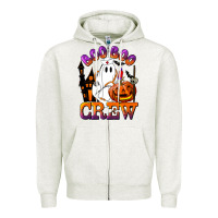 Oatmeal Heather Boo Boo Crew Nurse Zipper Hoodie - LillyAllenDesigns