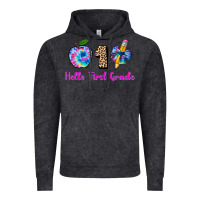 Vintage Black hello first grade tie dye 3200x2400 Vintage Hoodie - AdoDesignShop