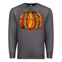 Charcoal Heather Basketball Pumpkin Premium Sweatshirt - texasbilliewilder