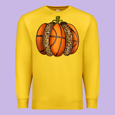 Basketball Pumpkin Premium Sweatshirt Designed By Texasbilliewilder