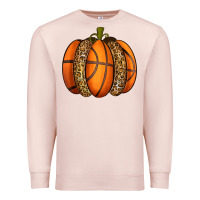 Pale Pink Basketball Pumpkin Premium Sweatshirt - texasbilliewilder