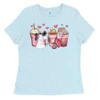 Baby Blue wedding bride coffee cups Ladies Tee - Zillion Design Studio