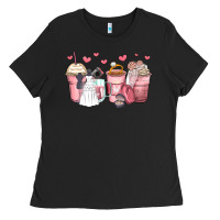 Black wedding bride coffee cups Ladies Tee - Zillion Design Studio
