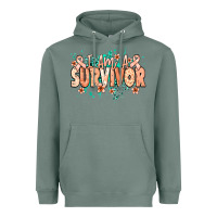 Sage I am a survivor peach ribbon Heavyweight Hoodie - NancyCooperArtShop
