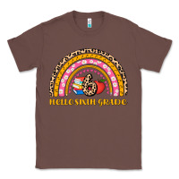 Chestnut back to school rainbow hello sixth grade Classic Tee - AdoDesignShop
