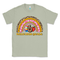 Matcha back to school rainbow hello sixth grade Classic Tee - AdoDesignShop