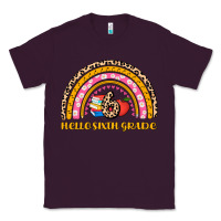 Plum back to school rainbow hello sixth grade Classic Tee - AdoDesignShop