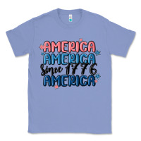 Colony Blue america since 1776 Classic Tee - MaliasSmallBusiness