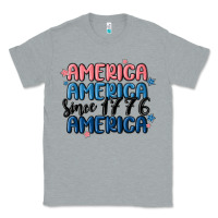 Heather Grey america since 1776 Classic Tee - MaliasSmallBusiness
