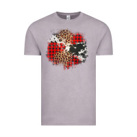 Vintage Zinc leopard cowhide Christmas plaid patches Vintage Tee - Jasminsmagicworld
