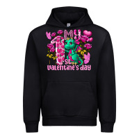 Black My first Valentine's Day Dragon Urban Hoodie - FaDigitalArtStudio