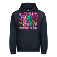 Navy My first Valentine's Day Dragon Urban Hoodie - FaDigitalArtStudio