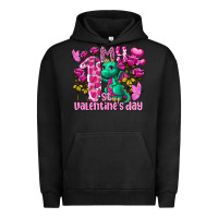 Pigment Black My first Valentine's Day Dragon Urban Hoodie - FaDigitalArtStudio