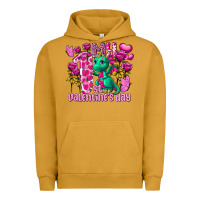 Pigment Peanut Butter My first Valentine's Day Dragon Urban Hoodie - FaDigitalArtStudio