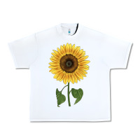 White giganteus sunflower Urban Heavy Tee - LillyAllenDesigns