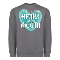 Storm i have got a good heart but this mouth Heavyweight Sweatshirt - MaliasSmallBusiness