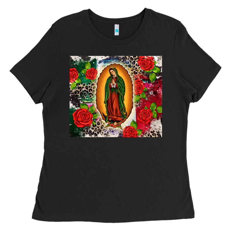 Lady Of Guadalupe Ladies Tee by CTS Tumbler Store | Teevron