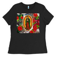 Black Lady of Guadalupe Ladies Tee - CTS Tumbler Store