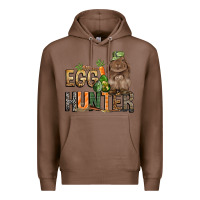 Chestnut Egg hunter with rabbit Easter Day Premium Hoodie - HowdyJamesFarm