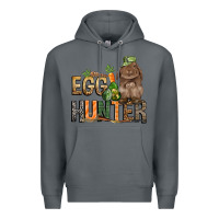 Rock Egg hunter with rabbit Easter Day Premium Hoodie - HowdyJamesFarm