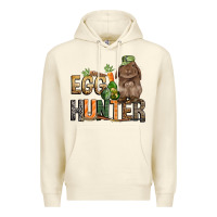 Sandshell Egg hunter with rabbit Easter Day Premium Hoodie - HowdyJamesFarm