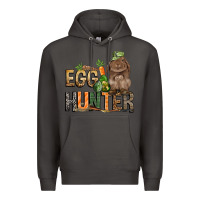 Smoke Egg hunter with rabbit Easter Day Premium Hoodie - HowdyJamesFarm