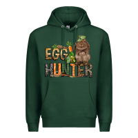Sports Green Egg hunter with rabbit Easter Day Premium Hoodie - HowdyJamesFarm
