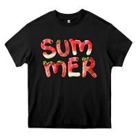 Black summer watermelon and strawberry Heavy Core Tee - BarkalooDesign