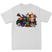 Dove Grey halloween farm animals truck Premium Tee - RacoonDesign