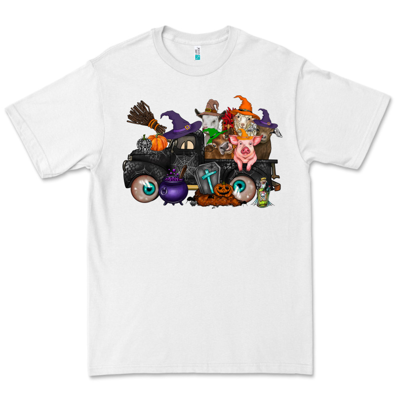 Halloween Farm Animals Truck Premium Tee by RacoonDesign | Teevron