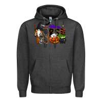 Charcoal Heather Halloween Nurse Zipper Hoodie - LillyAllenDesigns