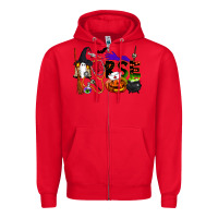 Red Halloween Nurse Zipper Hoodie - LillyAllenDesigns