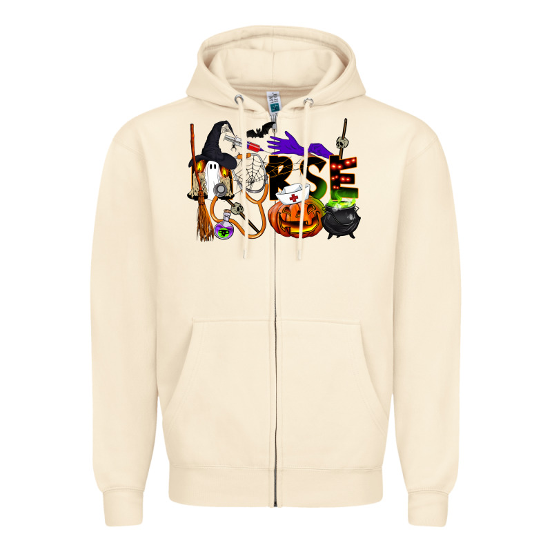Halloween Nurse Zipper Hoodie by LillyAllenDesigns | Teevron