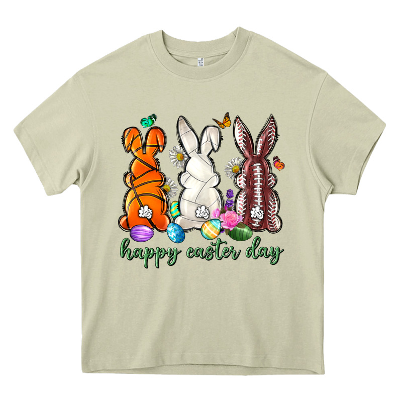 Happy Easter Day With Sports Heavy Core Tee by Neo Western | Teevron