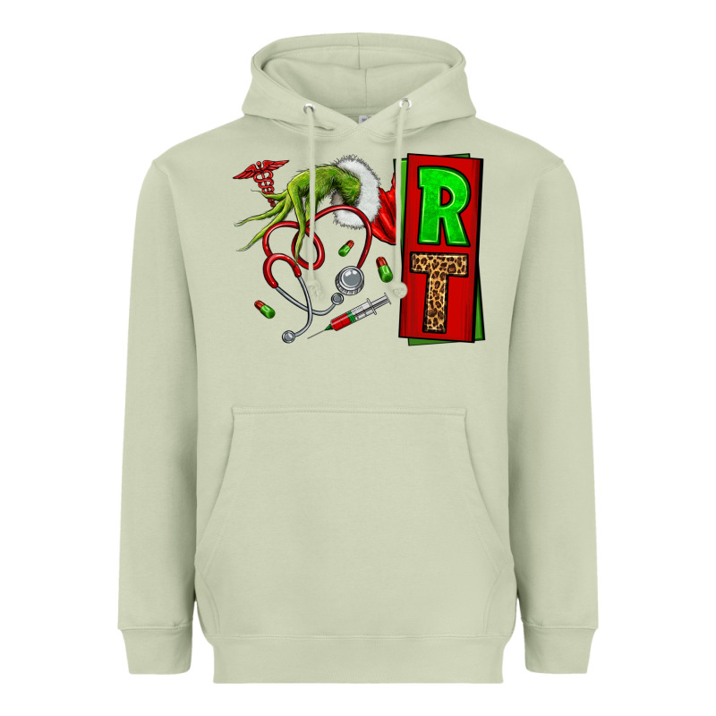 Christmas Character Nurse Heavyweight Hoodie by NancyCooperArtShop | Teevron