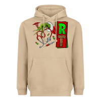 Mushroom Christmas Character Nurse Heavyweight Hoodie - NancyCooperArtShop