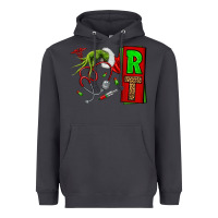 Smoke Christmas Character Nurse Heavyweight Hoodie - NancyCooperArtShop