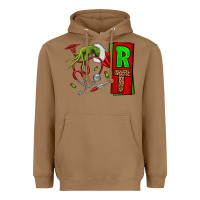 Toasted Coconut Christmas Character Nurse Heavyweight Hoodie - NancyCooperArtShop