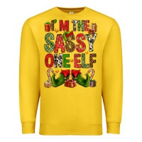 Lemon I'm the sassy on the elf Premium Sweatshirt - NancyCooperArtShop