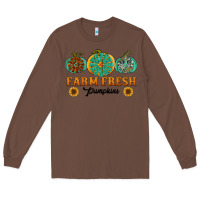 Chestnut Orange glitter pumpkin Long Sleeve Tee - NancyCooperArtShop