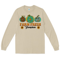 Mushroom Orange glitter pumpkin Long Sleeve Tee - NancyCooperArtShop