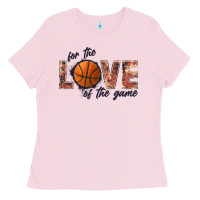 Bubblegum Pink basketball love of the game Ladies Tee - JahusDesignShop