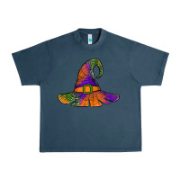 Midnight Navy Spider Web Witch Hat Urban Heavy Tee - Jasminsmagicworld